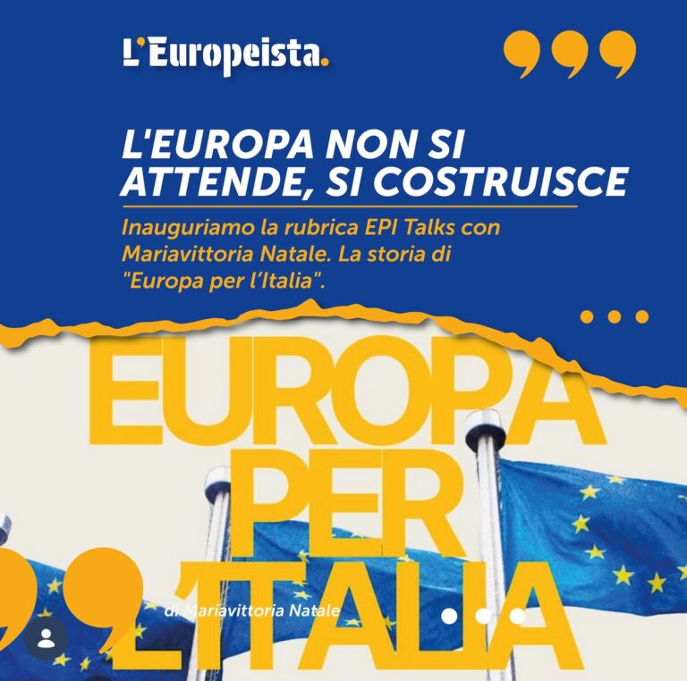 L’Europa non si attende, si costruisce