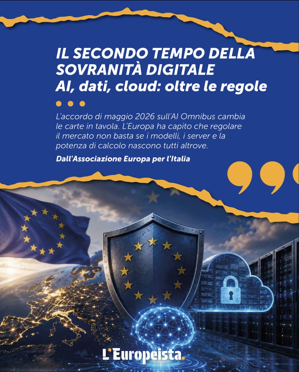 AI, dati, cloud: il secondo tempo della sovranità digitale europea
